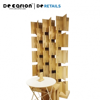 Cardboard X-Shaped Partition Wall