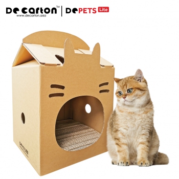 Cardboard Fatty Cat Milk Box-Shaped Cat House