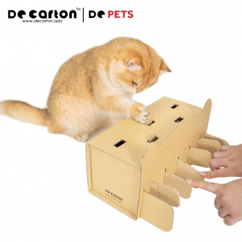 Cardboard Whack-A-Paw Cat Toy